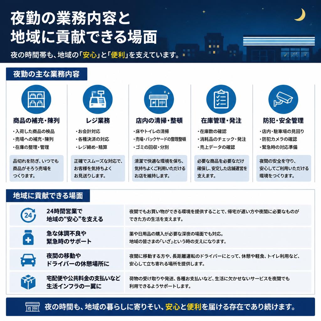 夜勤スタッフの実際の業務内容