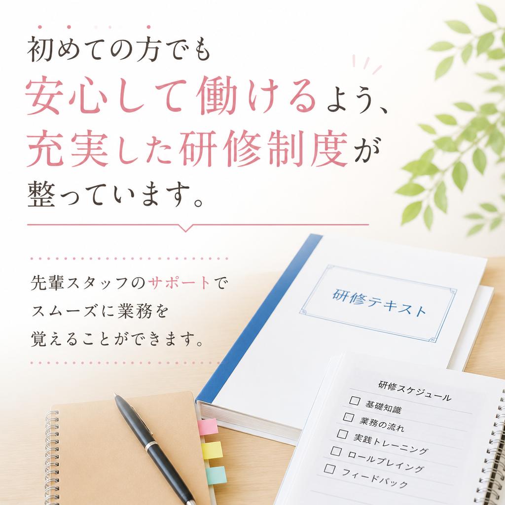 未経験者でも安心のサポート体制