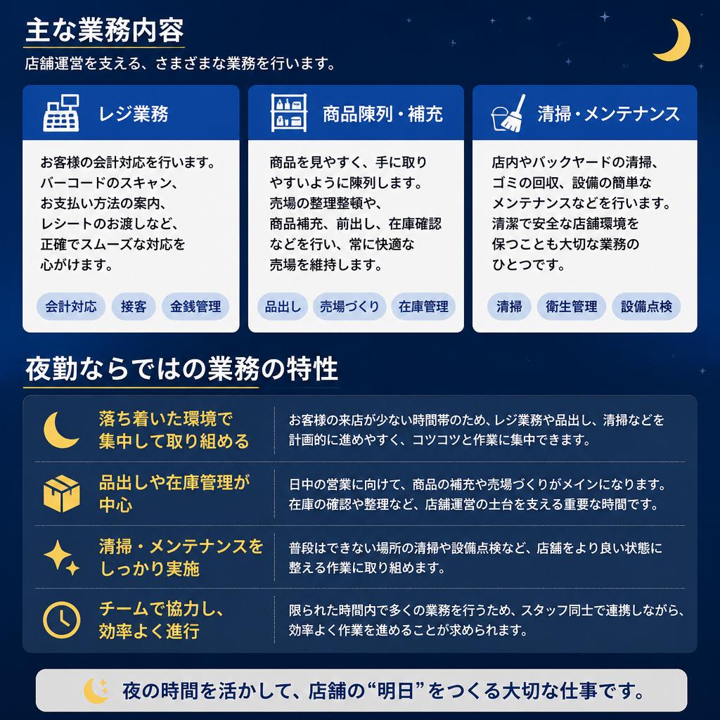 実際の勤務内容